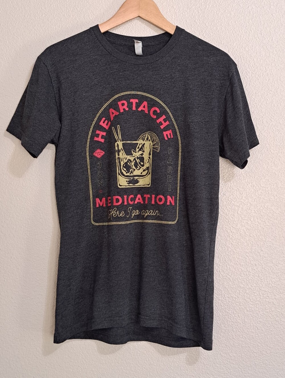Jon Pardi Band Tee Short Sleeve Heartache Medication